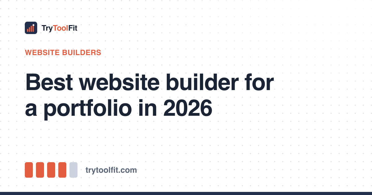 Best website builder for a portfolio in 2026