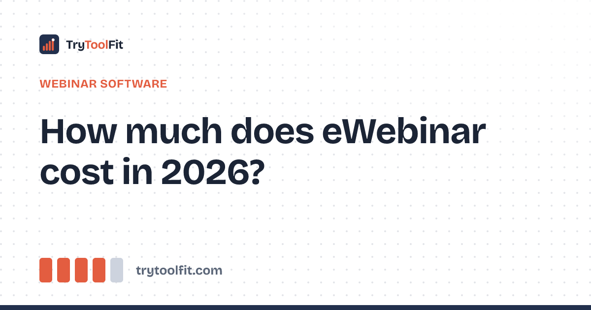 How much does eWebinar cost in 2026?