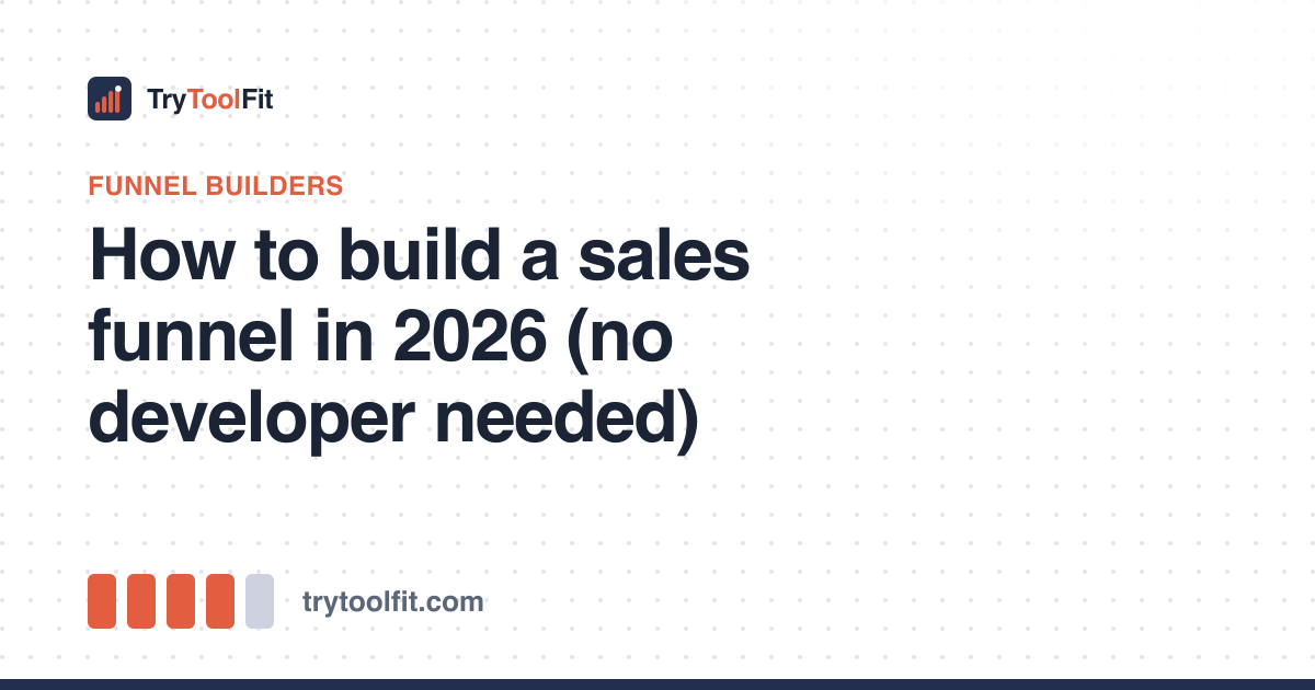 How to build a sales funnel in 2026 (no developer needed)