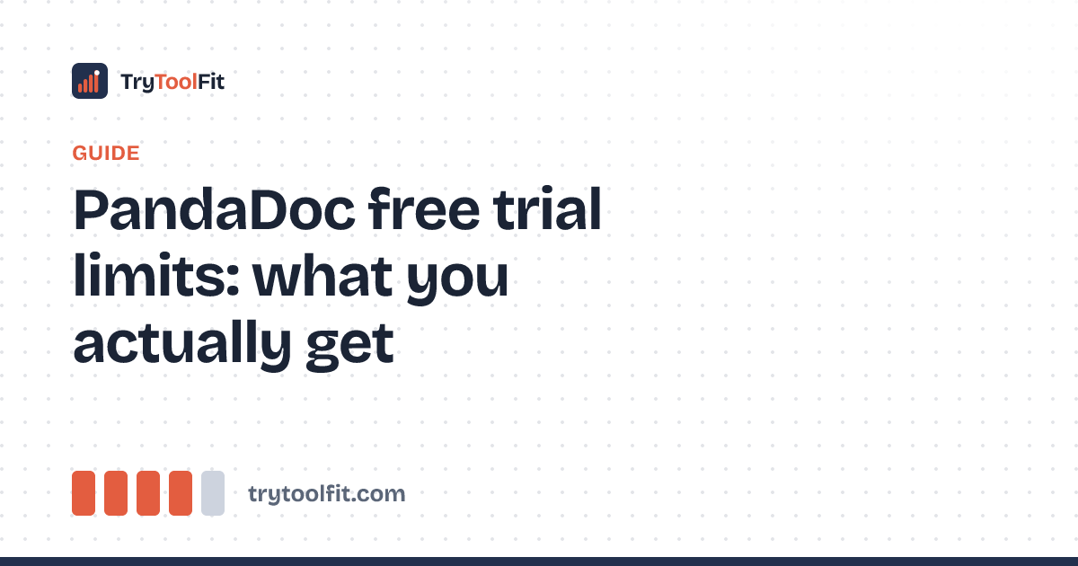 PandaDoc free trial limits: what you actually get