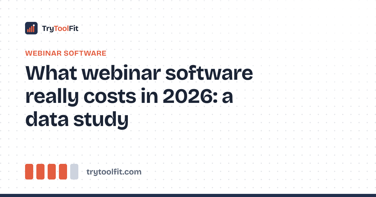 What webinar software really costs in 2026: a data study